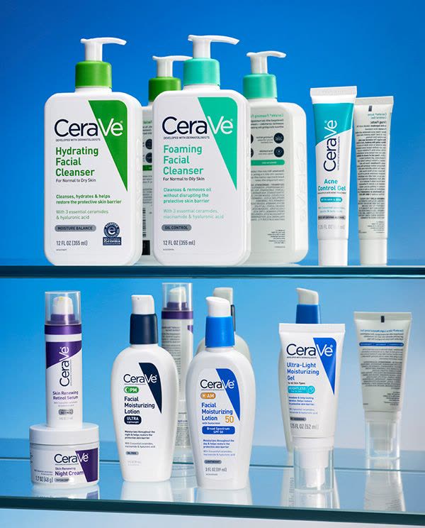 The CeraVe range, developed with dermatologists